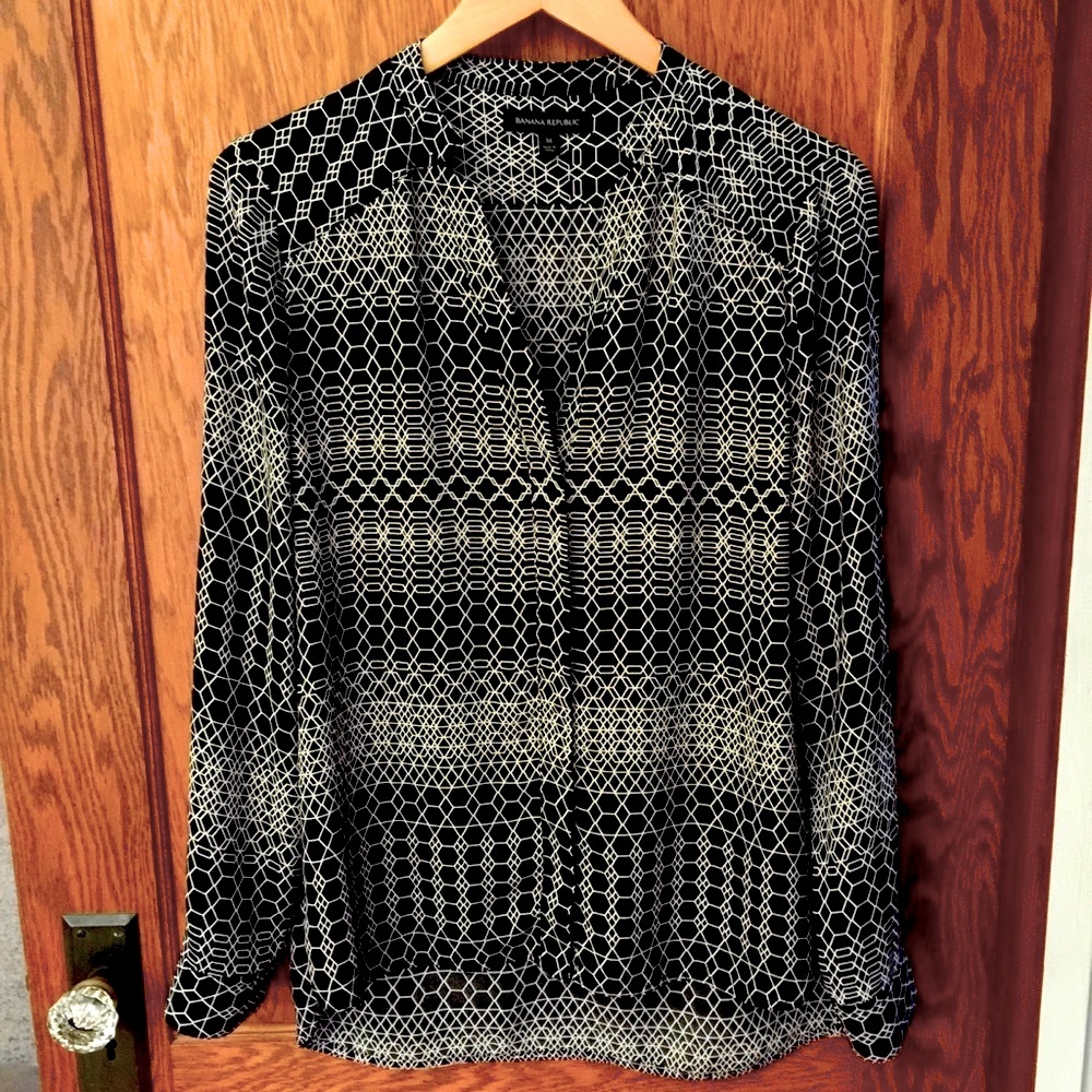 Banana Republic▪️Geometric Print Blouse
